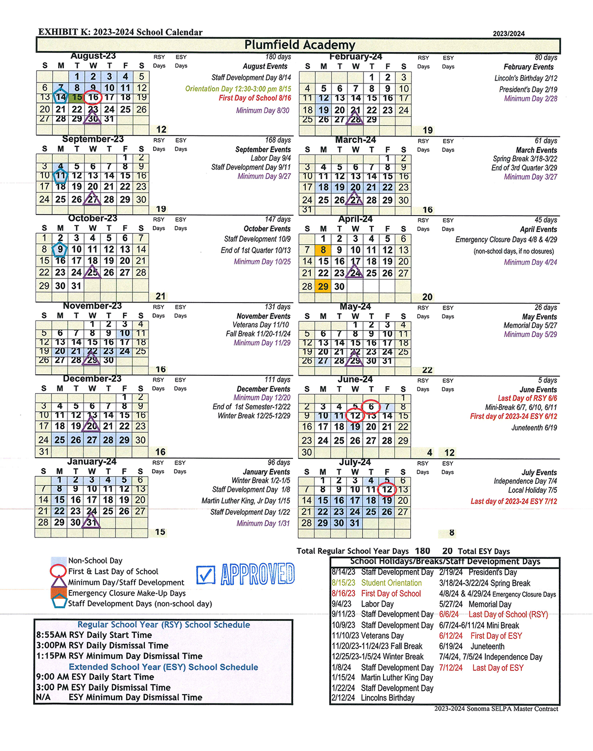 Santa Rosa School Calendar 2024 Debi Mollie